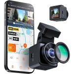 E1 pro 4k hdr starvis 2 dashcam voiture avant, mini camra embarque cach 5ghz wifi gps avec cpl, contrle ...