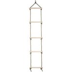 Echelle de corde pour enfants, pour les obstacles d'escalade, en bois, avec 2 crochets, kit d'lingue ...