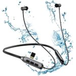 Ecouteurs bluetooth 5. 0 intra - auriculaires de sport, ecouteurs tour de cou sans fil prend en charge ...