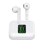 Ecouteurs bluetooth 5. 0 sans fil avec bo�tier de charge et affichage led blanc yonis