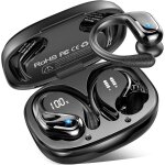 Ecouteurs bluetooth 5. 4 sans fil sport, 75hrs oreillette sans fil avec 3d hifi stro, 4 enc rduction ...
