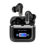 Ecouteurs bluetooth ecran tactile anc or champagne son 3d immersif noir yonis