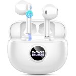 Ecouteurs bluetooth sans fil, ecouteurs bluetooth 5. 3 avec enc antibruit mics, 40 heures oreillette ...