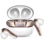 Ecouteurs bluetooth sans fil, ecouteurs bluetooth 5. 3 oreillette bluetooth basses immersives avec 4 ...