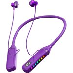 Ecouteur bluetooth sans fil casque audio tour de cou oreillette bluetooth 5. 3 design magn�tiques etanches, ...