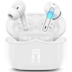 Ecouteurs bluetooth sans fil, ecouteurs sans fil v5. 3 hi - fi stereo avec 4 enc r�duction de bruit micros, ...