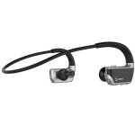 Ecouteurs bluetooth sport sans fil avec m�moire 8gb et p�dometre int�gr� argent yonis