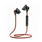 �couteurs bluetooth tour de cou sport casque st�r�o avec microphone, rouge