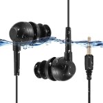 Ecouteurs etanche 3. 5mm ipx8 intra - auriculaires, casque de natation audio st��r��o compatible avec ...