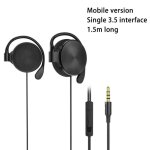 couteurs filaires  crochet d'oreille, 3. 5mm, casque de sport et de jeu, couteurs  commande filaire, ...