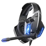 Ecouteurs filaires hifi k18, casque d'ecoute de jeu, 3. 5mm, microphone, casque rtro - eclair pour ...