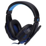Ecouteurs filaires lumineux sy830mv, casque de jeu bleu, accessoires pour pc, ps4, contrôleur Ecouteurs filaires lumineux sy830mv, casque de jeu bleu, accessoires pour pc, ps4, contrôleur
