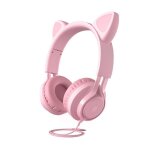 Ecouteurs filaires  oreilles de chat, pour enfants, filles et garons, protection auditive, mode, pour ...