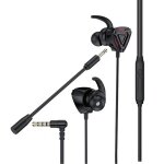 Ecouteurs filaires st�r�o basse pour gamer, oreillettes de jeu avec microphone, r�sistantes � la sueur, ...