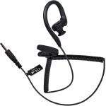 Ecouteurs en forme de g avec tour d'oreille souple - jack 3, 5 mm - one ear - listen only - casque pour ...
