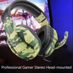 Ecouteurs hifi filaires, 3. 5mm, casque de jeu, antibruit actif, avec micro de camouflage