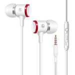 couteurs intra - auriculaires 3, 5 mm en mtal avec controle filaire avec micro pour tlphone sport, ...
