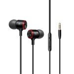 couteurs intra - auriculaires 3, 5 mm en mtal avec controle filaire avec micro pour tlphone sport, ...