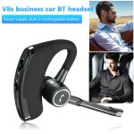 Ecouteurs intra - auriculaires bluetooth v8s, oreillettes avec micro, r�duction du bruit, casque sans ...