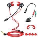 Ecouteurs intra - auriculaires cs pour jeux, casque d'ecoute avec contr�le du volume du micro, ecouteurs ...