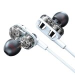 Ecouteurs intra - auriculaires filaires c52, contrle filaire, rduction du bruit, double bobine mobile, ...