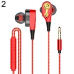 Ecouteurs intra - auriculaires filaires � double bobine mobile, 3. 5mm, oreillettes st�r�o basse lourde ...