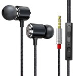 Ecouteurs intra auriculaires � commande filaire, oreillettes avec micro, 3. 5mm, pour t�l�phone portable, ...