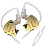 Ecouteurs intra - auriculaires kz - zsn pro x hifi incurv�s avec microphone en or (sensibilit� de 109 ...