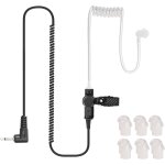 Ecouteurs intra - auriculaires avec prise jack 3, 5 mm - transparent - avec clip de maintien et 10 bouchons ...