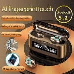 Ecouteurs intra auriculaires sans fil bluetooth f9 tws, oreillettes st�r�o 9d, �tanches, avec empreinte ...