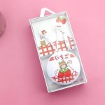 Ecouteurs intra - auriculaires st�r�o avec bo�te de rangement, oreillettes avec t�te d'ours de dessin ...