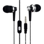 Ecouteurs intra auriculaires pour tlphone portable, avec fil de bl, cordon de cblage tress, musique, ...