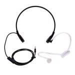 Ecouteurs intra - auriculaires � tube acoustique, 1 broche, 3. 5mm, microphone � gorge, casque d'�coute ...