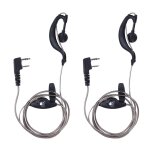 Ecouteurs intra - auriculaires avec tube acoustique discret, 2 broches, pour kenwood baofeng uv - 5r ...