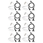 Ecouteurs intra - auriculaires avec tube acoustique discret, 8x2 broches, pour kenwood tyt baofeng uv ...