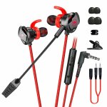 �couteur de jeu filaire 3, 5 mm avec microphone dans l'oreille basse casque �couteurs r�duction du bruit ...