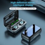 Ecouteurs sans fil bluetooth 5. 1 tws, oreillettes st�r�o de sport, �tanches, bo�te de charge, avec micro ...