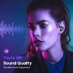 Ecouteurs sans fil bluetooth, oreillettes de sport, contr�le led, affichage de musique, casque pour iphone ...