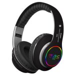 Ecouteurs sans fil bluetooth pliables avec lumi�res led color�es, casque d'�coute st�r�o de jeu, oreillettes ...