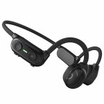 Ecouteurs sans fil bluetooth pour smartphones, oreillettes de sport � conduction osseuse, casque st�r�o ...