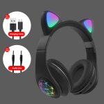 Ecouteurs sans fil rgb pour filles, casque d'ecoute pour enfants, avec micro, anti - bruit, compatible ...