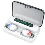 Ecouteurs sans fil tws 5. 0, oreillettes tanches avec microphone, avec bote de charge 2000mah, stro ...