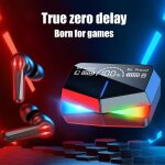 Ecouteurs sans fil tws 5. 1, oreillettes de jeu de type c, st�r�o, tactiles, avec bo�te de charge rgb ...