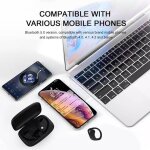 Ecouteurs de sport sans fil bluetooth - ecran led - avec crochet d'oreille - pour l'entranement - conduite ...