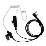 Ecouteurs tube acoustique discret  2 broches, micro pour baofeng kenwood