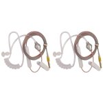 Ecouteur � tube acoustique discret, 3. 5mm, 2 pi�ces, anti - radiation, casque d'�coute pour t�l�phone ...