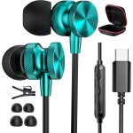 Ecouteurs usb c pour iphone 15 samsung a54 a34 a55 a35 s24 ultra s23 fe, hifi stro magntique ecouteur ...