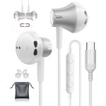 Ecouteur usb c pour iphone 15 samsung galaxy s23 s24 ultra a55 a35 ecouteurs usb c avec micro hifi ecouteur ...