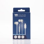 Ecouteurs filaire we intra. c�ble plat 1, 20m, connecteur usb - c, bo�tier de contr�le du volume et microphone ...