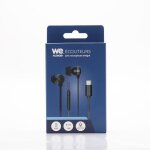 Ecouteurs we filaire intra. cble plat 1, 20m, connecteur usb - c, botier de contrle du volume et microphone ...